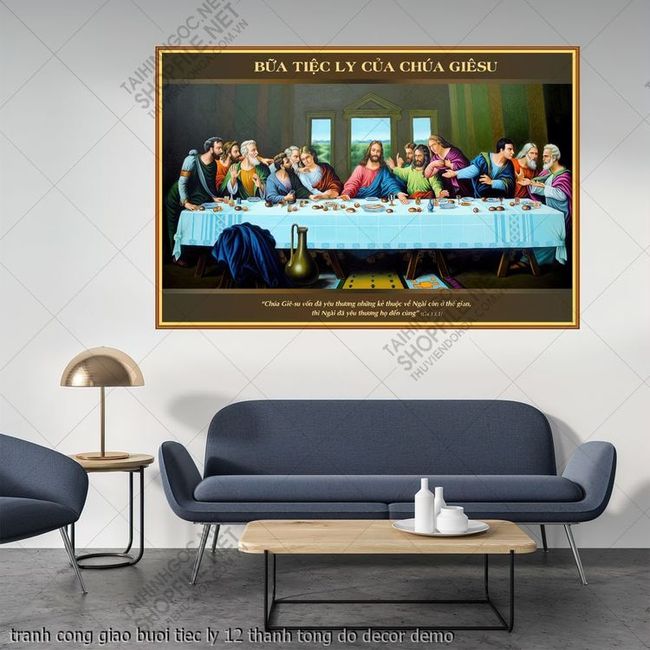 tranh cong giao buoi tiec ly 12 thanh tong do decor